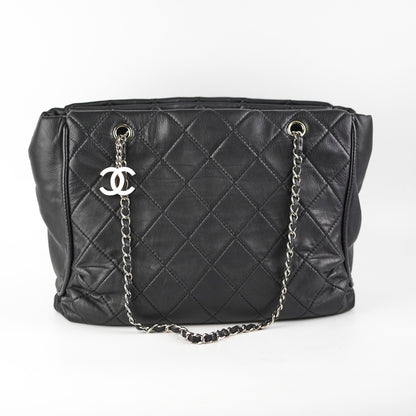 Chanel Quilted Chain Tote Tote Black