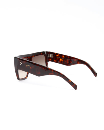 Celine Brown Tortoise Square CL400921 Sunglasses