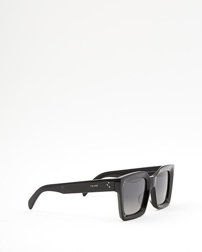 Celine Black Square Oversized CL40130F Polarized Sunglasses