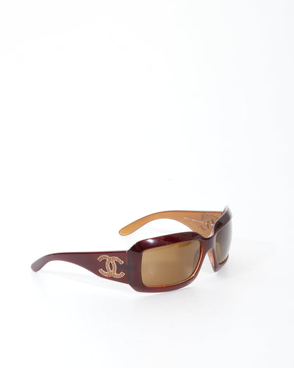 Chanel Brown 6022-Q CC Logo Sunglasses