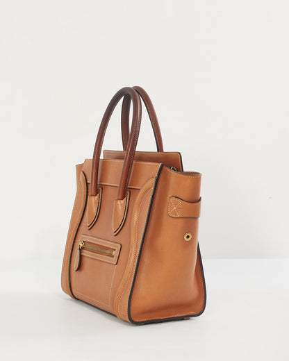 Celine Tan Smooth Leather Micro Luggage