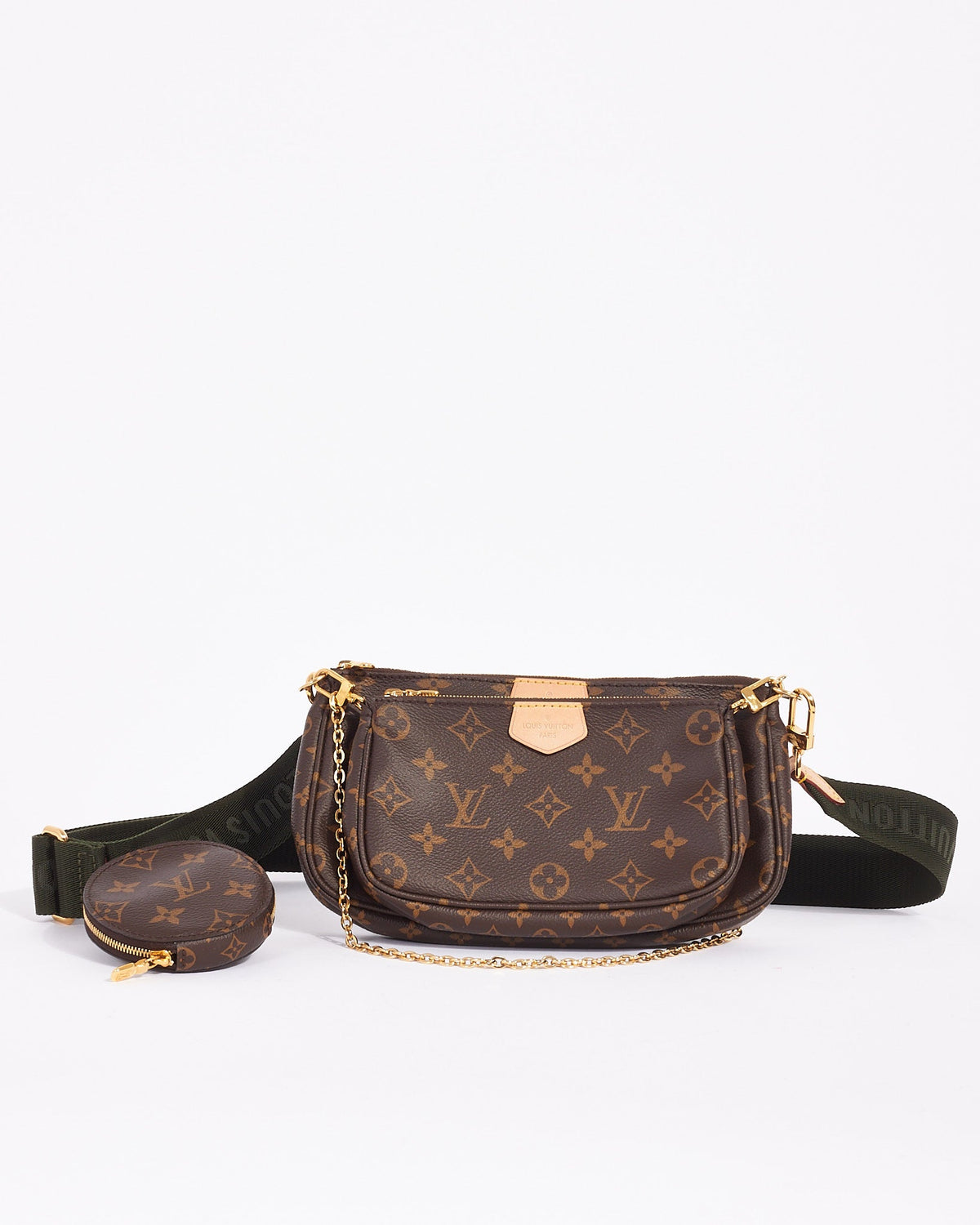 Louis Vuitton Monogram Canvas Green Multi Pochette Accessoires