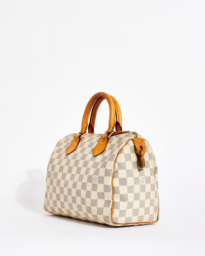 Louis Vuitton Damier Azur Speedy 25 Bag