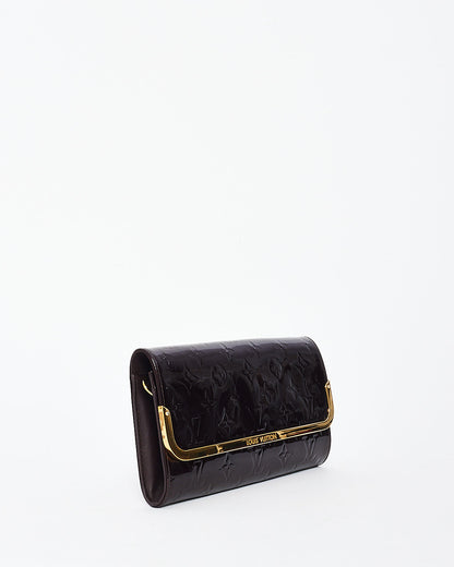 Louis Vuitton Amarante Monogram Vernis Leather Rossmore MM Clutch with Strap