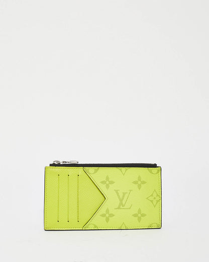 Louis Vuitton Neon Yellow Monogram Canvas & Leather Zippy Coin Card Holder