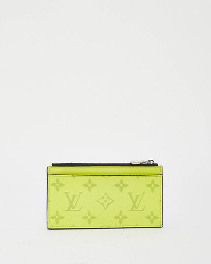 Louis Vuitton Neon Yellow Monogram Canvas & Leather Zippy Coin Card Holder