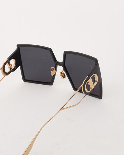 Dior Black Acetate Square Frame 30 Montaigne SU Sunglasses