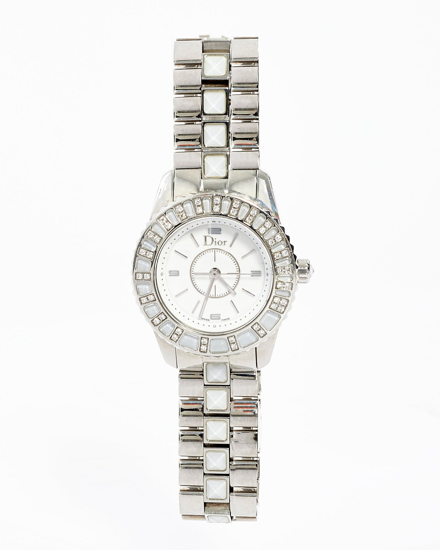 Dior Stainless Steel  Diamond Crystal Sapphire 29mm Quartz Watch