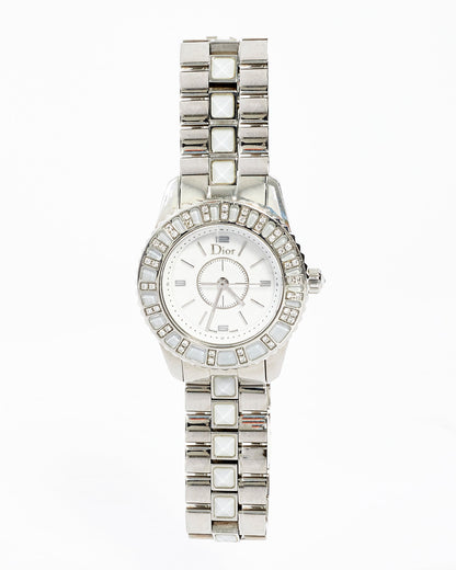 Dior Stainless Steel  Diamond Crystal Sapphire 29mm Quartz Watch