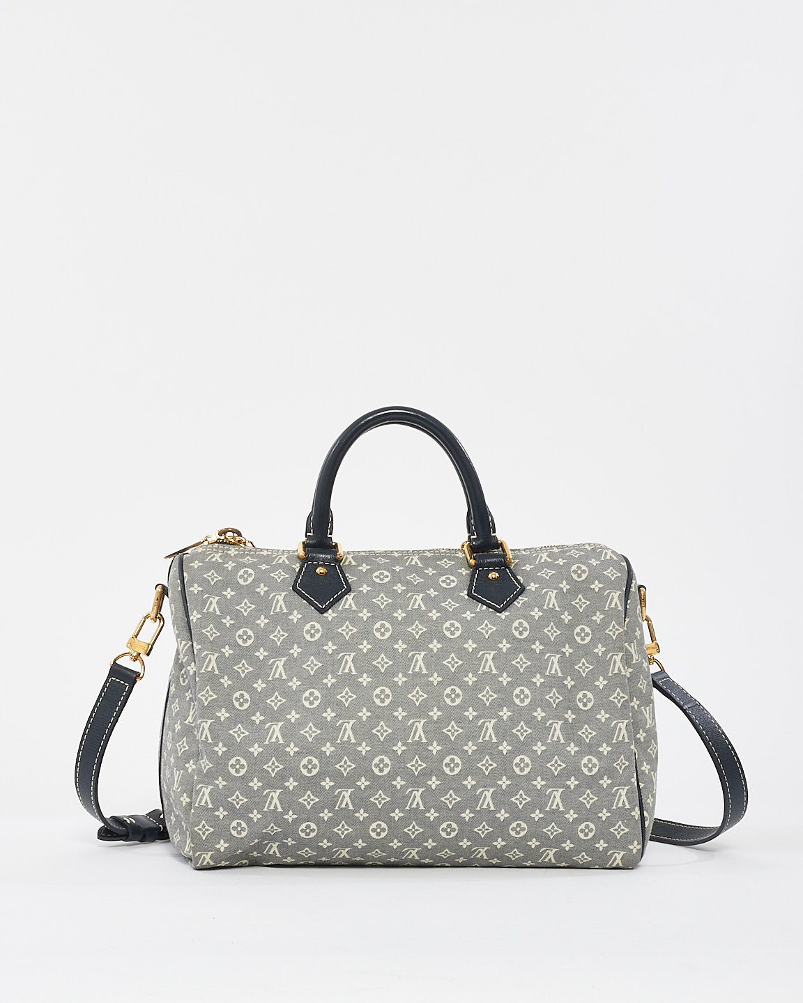 Louis Vuitton Blue Monogram Min Lin Canvas Speedy Bandoulière 30 Bag