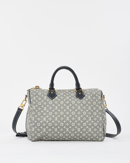 Louis Vuitton Blue Monogram Min Lin Canvas Speedy Bandoulière 30 Bag