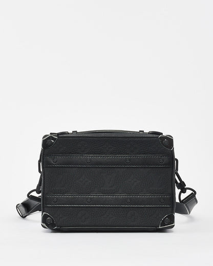 Louis Vuitton Black Monogram Embossed Taurillon Leather Soft Handle Trunk Crossbody
