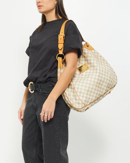 Louis Vutton Damier Azur Canvas Galleria GM Bag