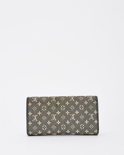 Louis Vuitton Blue & Grey Monogram Denim Canvas Sarah Wallet