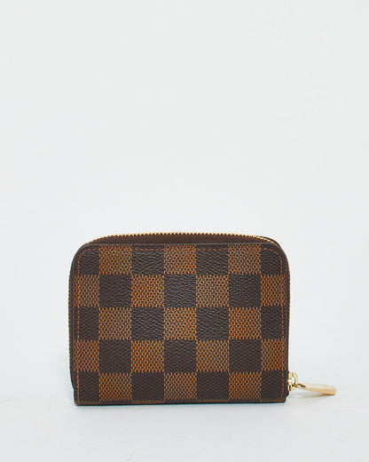 Louis Vuitton Damier Ebene Canvas Zippy Wallet