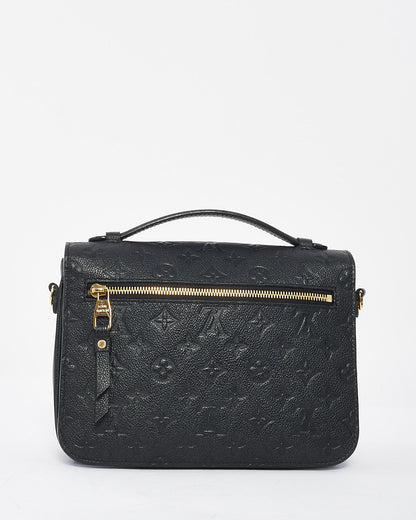 Louis Vuitton Black Monogram Empreinte Leather Pochette Metis Bag