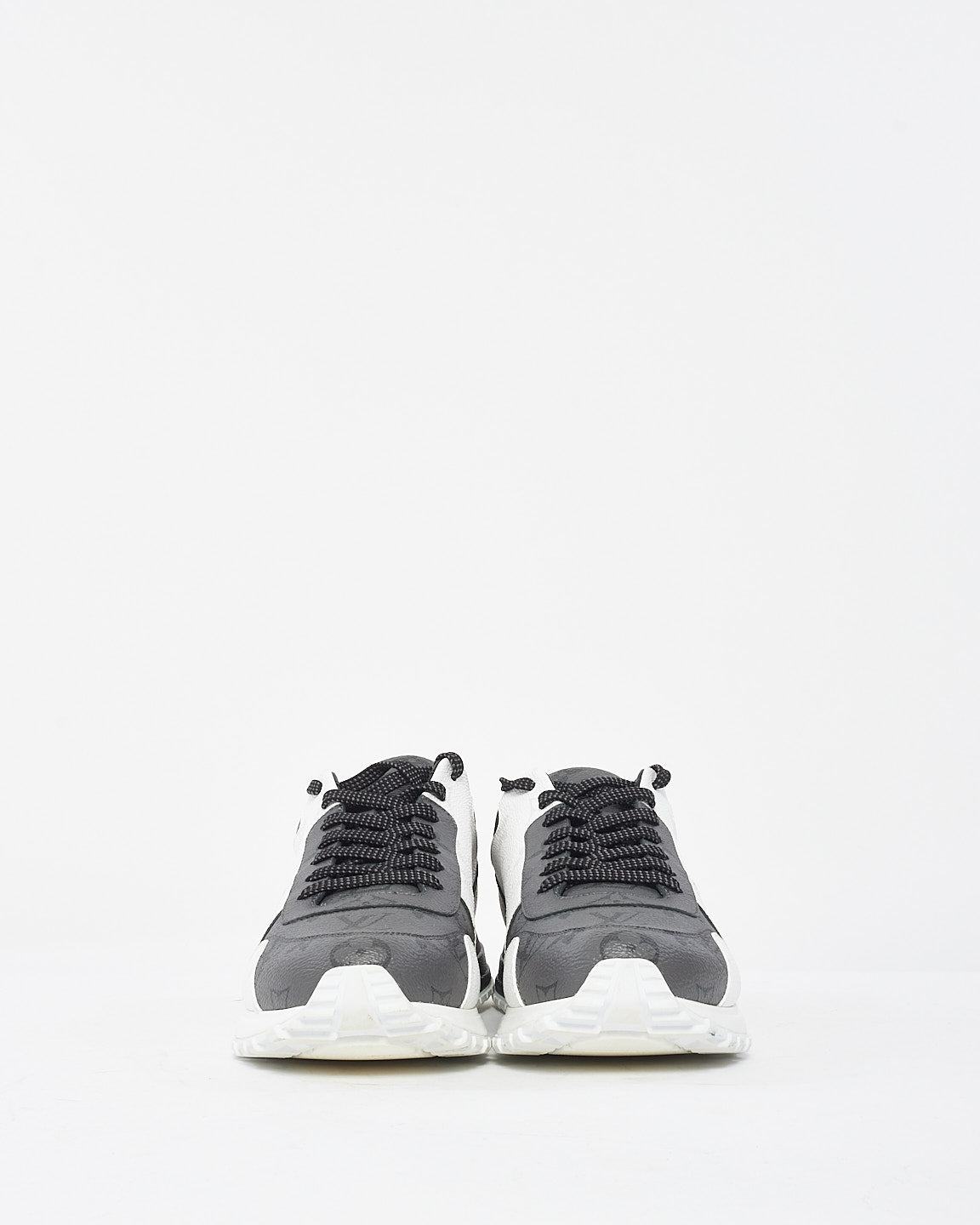 Louis Vuitton Men's Black & White Monogram Runaway Sneakers - 7