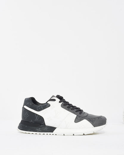 Louis Vuitton Men's Black & White Monogram Runaway Sneakers - 7