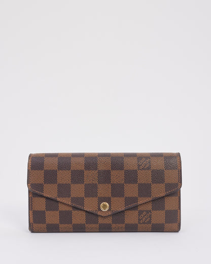 Louis Vuitton Damier Ebene Canvas Sarah Wallet