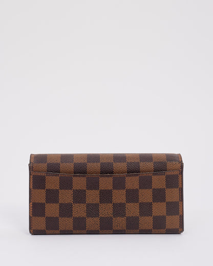 Louis Vuitton Damier Ebene Canvas Sarah Wallet