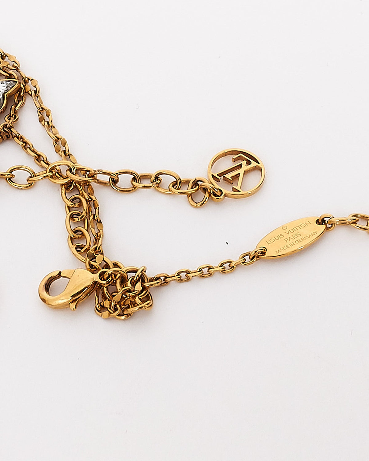 Louis Vuitton Gold Metal Blooming Flower Bracelet