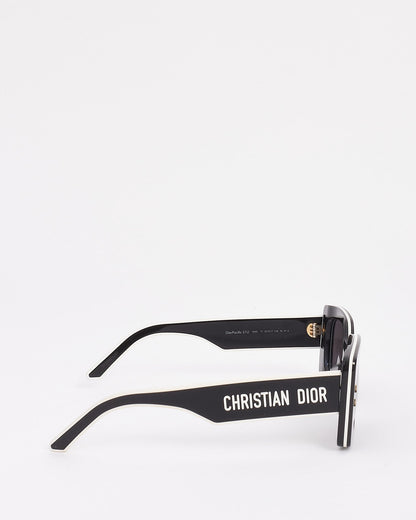 Dior Black/White Pacific S1U Logo Sunglasses