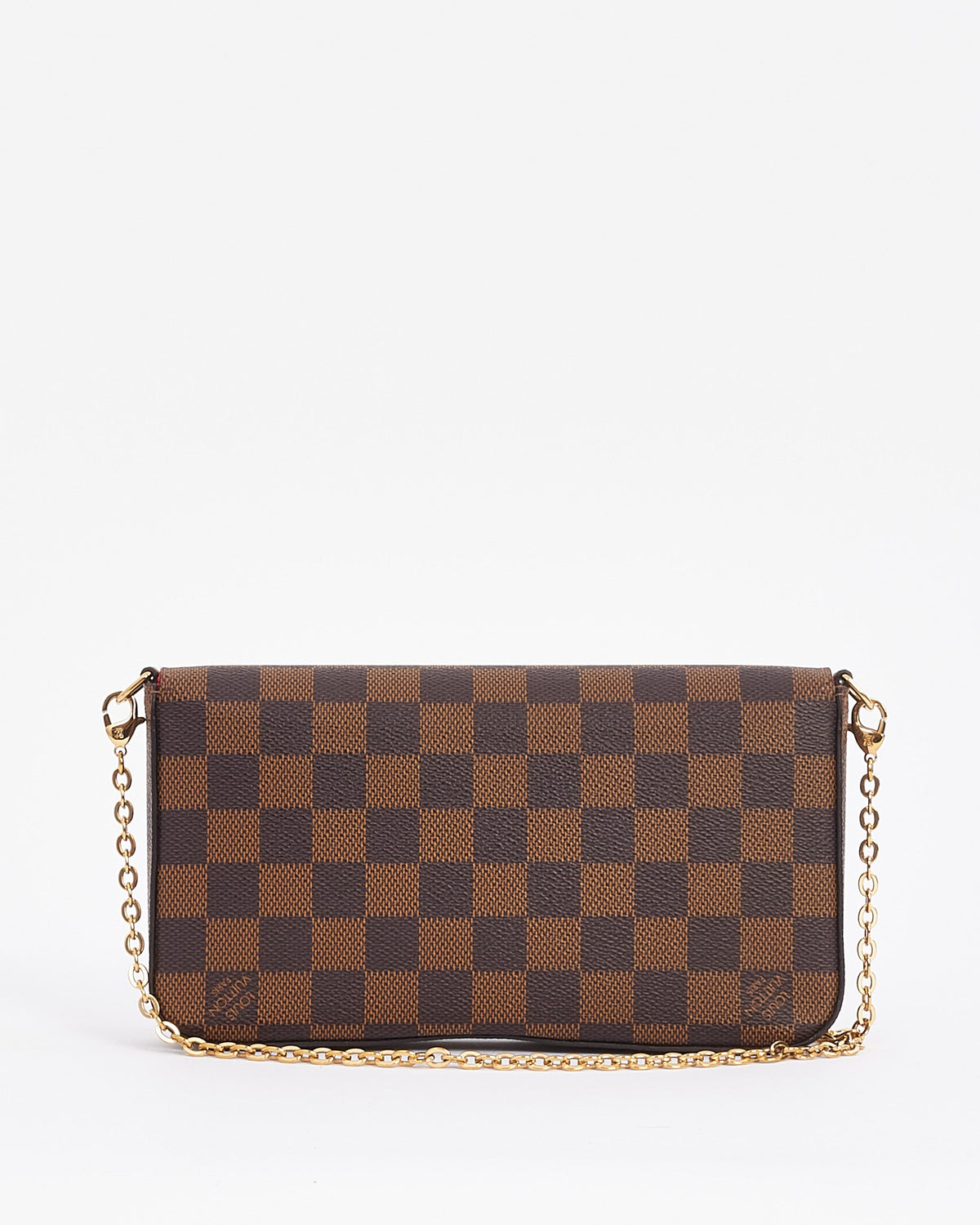 Louis Vuitton Damier Ebene Félicie Pochette Bag with Chain