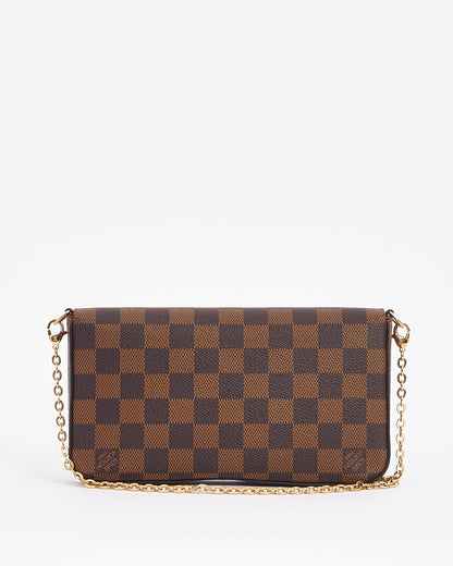 Louis Vuitton Damier Ebene Félicie Pochette Bag with Chain