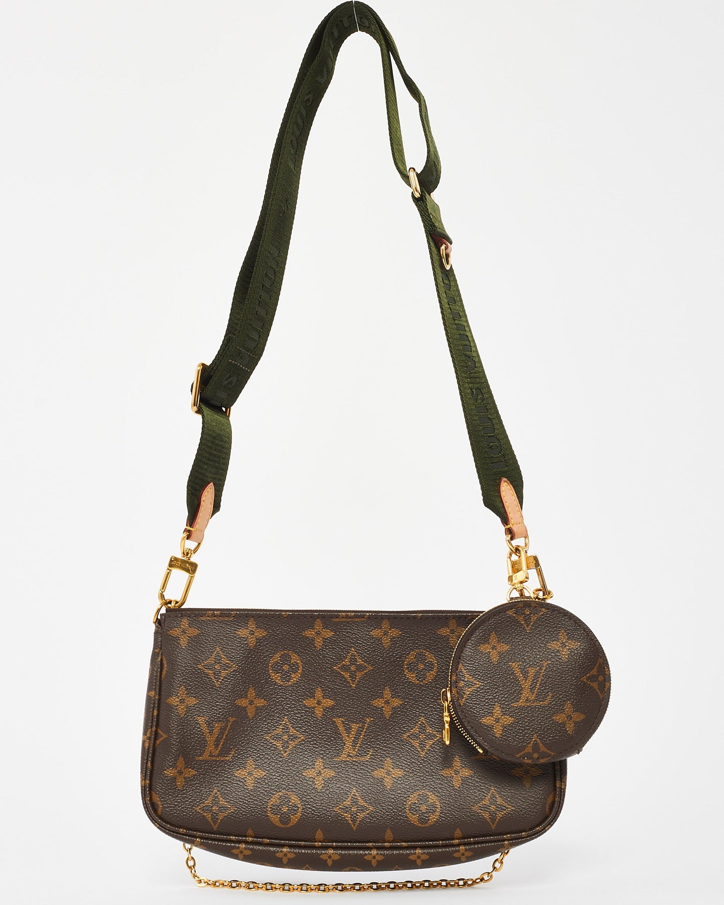 Louis Vuitton Monogram Canvas Green Multi Pochette Accessoires