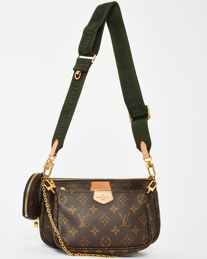 Louis Vuitton Monogram Canvas Green Multi Pochette Accessoires