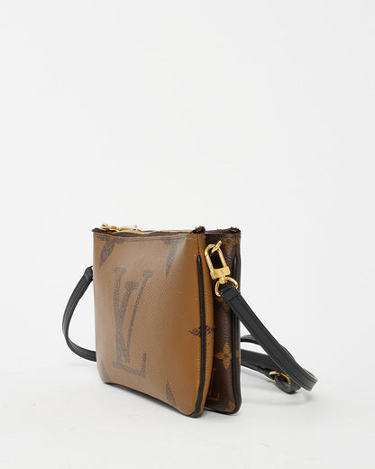 Louis Vuitton Reverse Monogram Canvas Double Zip Pochette