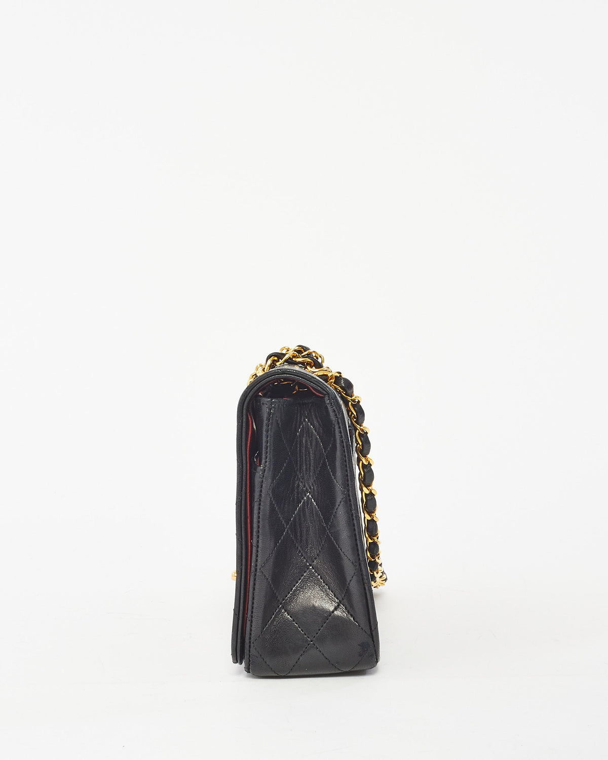 Chanel Vintage Black Leather Full Flap Bag