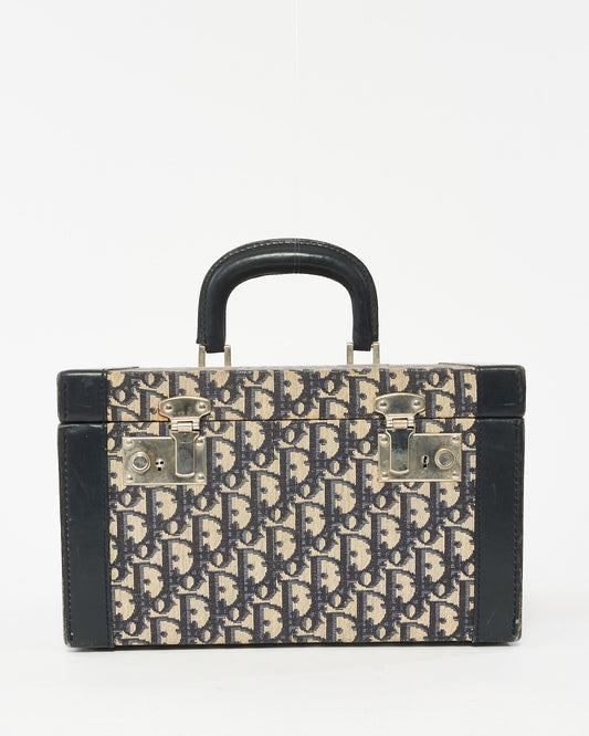 Dior Blue Oblique Canvas Vanity Case