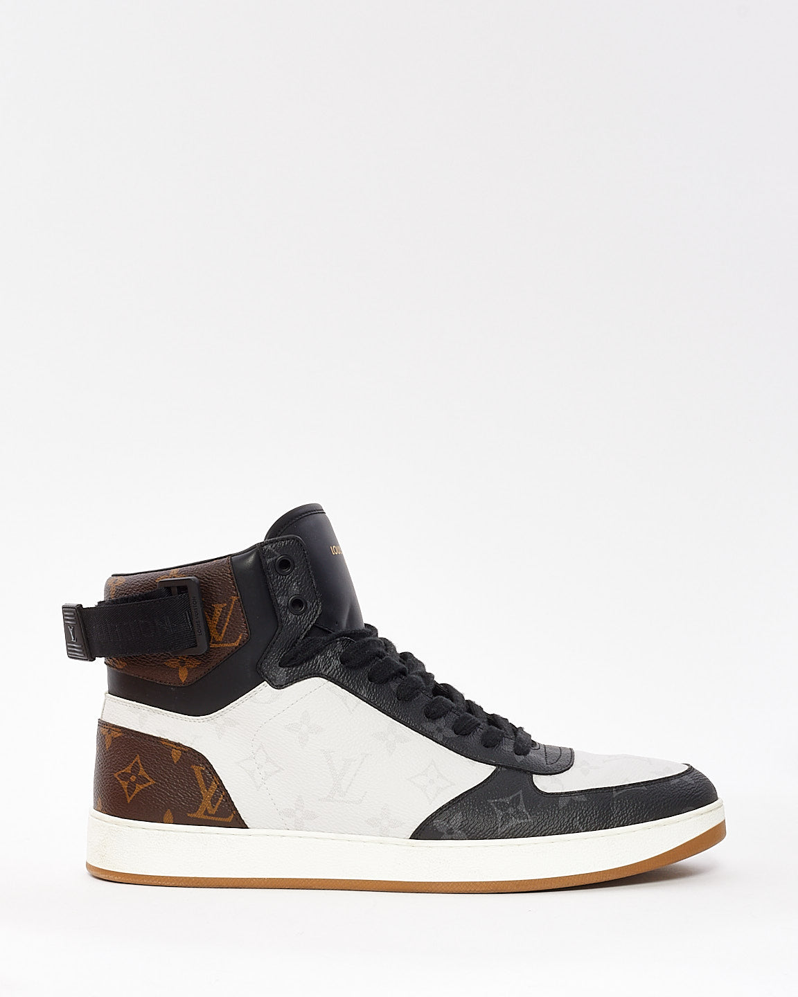 Louis Vuitton Men's Tricolor Monogram Rivoli High Top Sneaker - 9.5 MEN