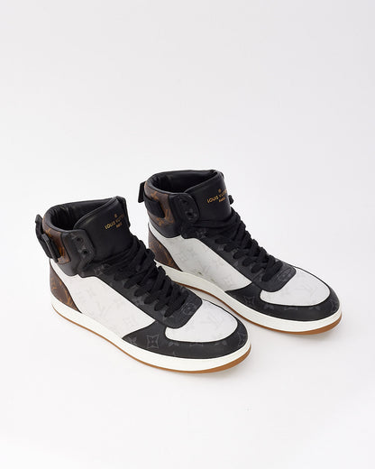 Louis Vuitton Men's Tricolor Monogram Rivoli High Top Sneaker - 9.5 MEN