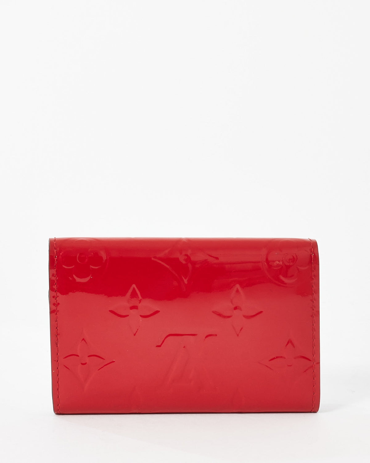 Louis Vuitton Red Monogram Vernis Leather 6 Key Holder