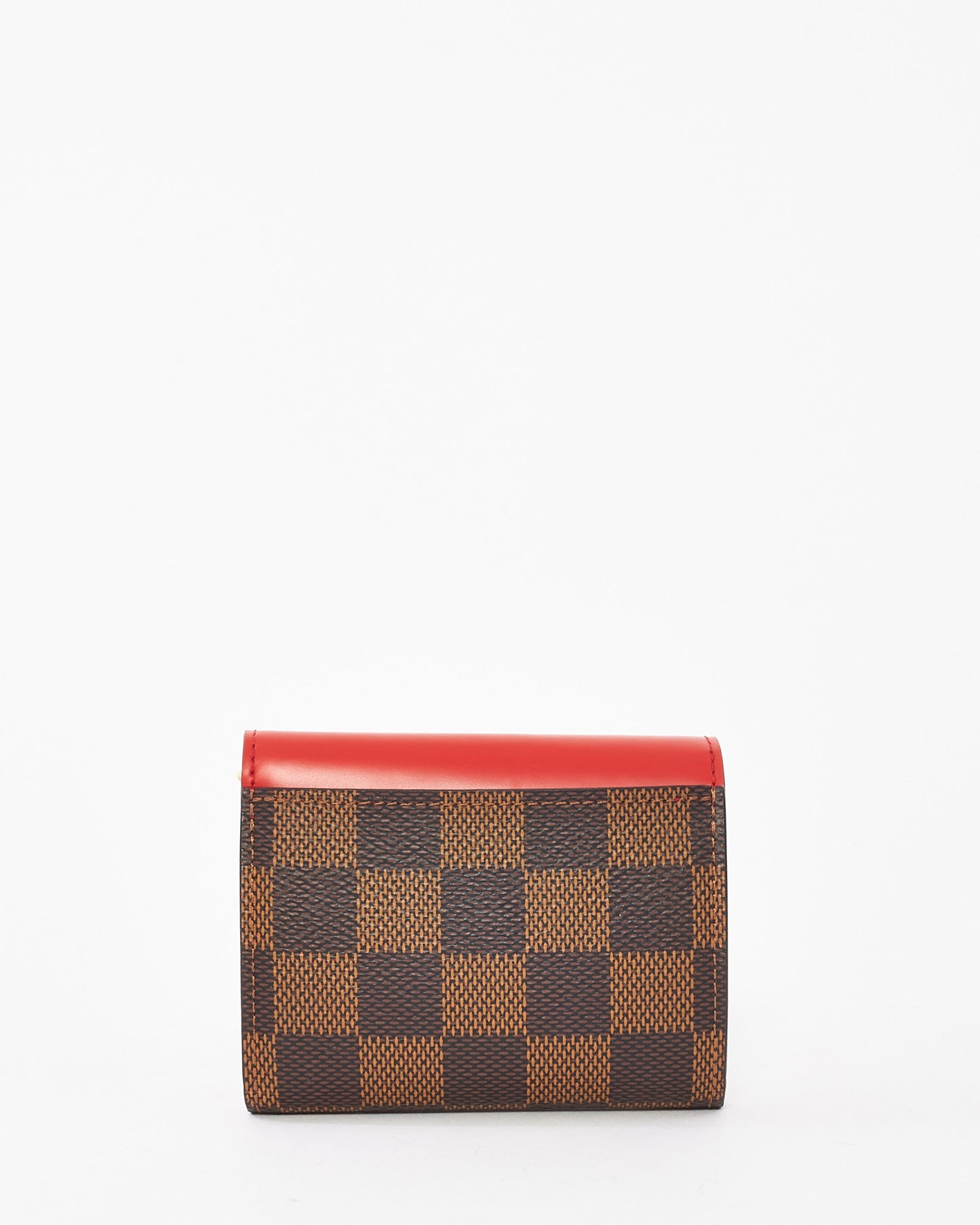 Louis Vuitton Monogram Canvas & Red Zoe Wallet