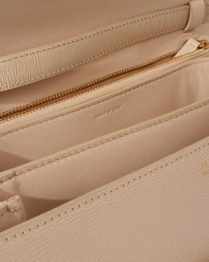 Celine Light Beige Calfskin Leather Box Bag
