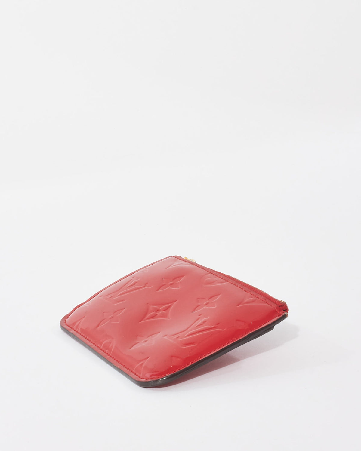 Louis Vuitton Red Monogram Vernis Leather Key Ring Pouch