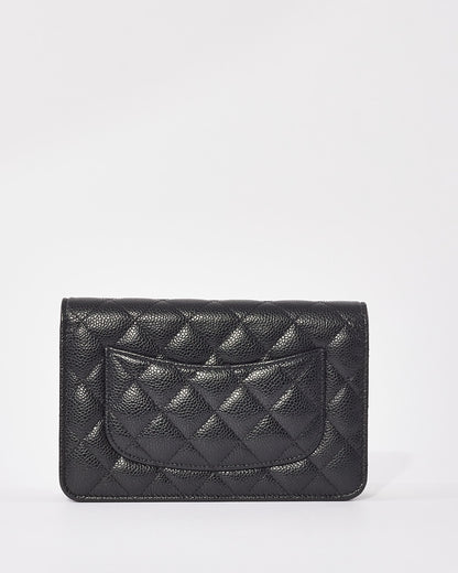 Chanel Black Caviar Leather Wallet On Chain GHW