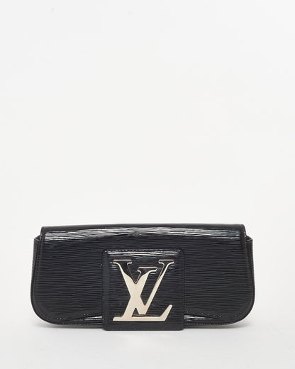 Louis Vuitton Black Electric Epi Vernis Leather Sobe Clutch Bag