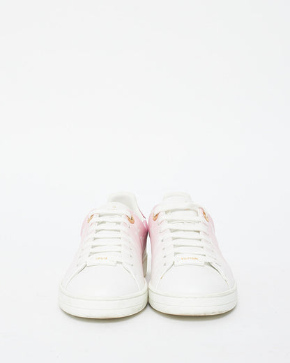 Louis Vuitton Pink Ombré Monogram Logo Sneakers - 37