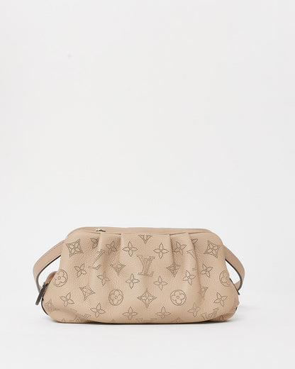 Louis Vuitton Taupe Mahina Leather Mini Scala Pouch
