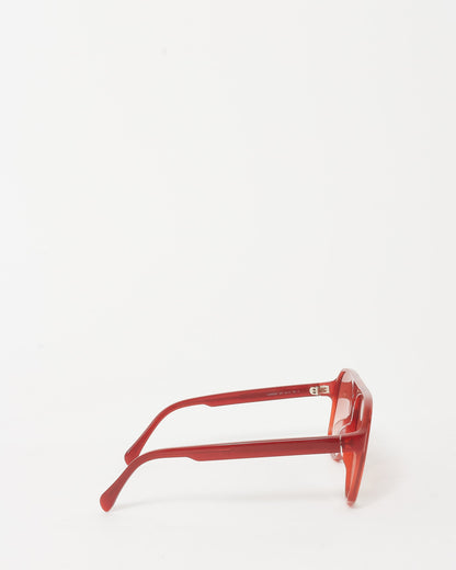 Celine Red Acetate Aviator CL40032U Sunglasses