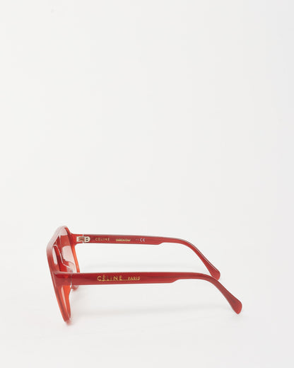 Celine Red Acetate Aviator CL40032U Sunglasses