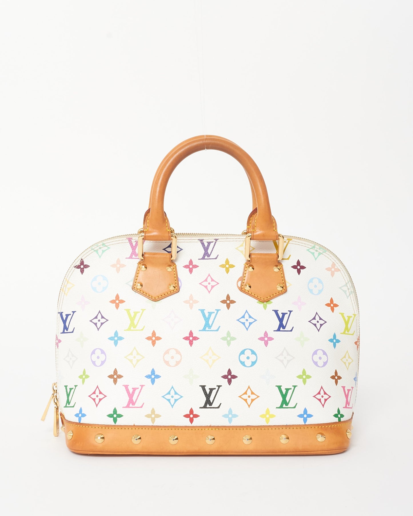 Louis Vuitton White & Multi Monogram Murakami Coated Canvas Alma PM Bag