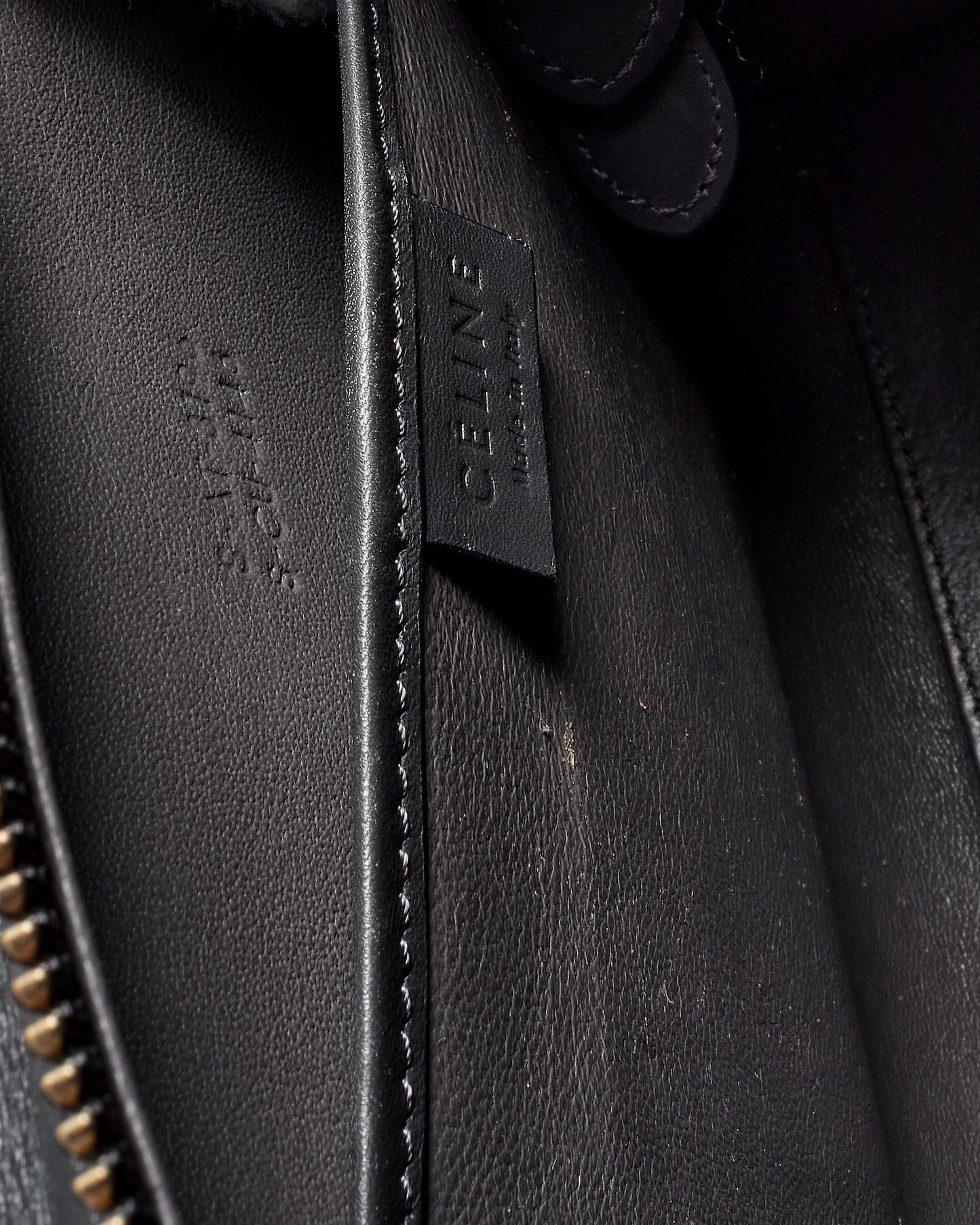 Celine Fuchsia Suede Black & Taupe Nano Luggage Tote WITH/ Out Strap
