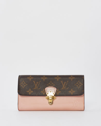 Louis Vuitton Monogram Canvas & Pink Patent Leather Cherrywood Wallet