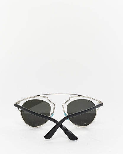 Dior Silver Mirrored "So Real" Sunglasses