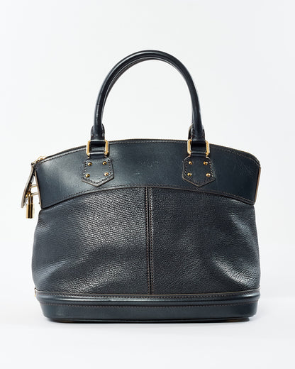 Louis Vuitton Chrome Leather Suhali Lock It PM Bag
